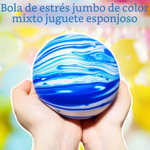 Vista 2 de Pelotas Gigantes Antiestrés para Niños y Adultos - Pelotas de Masa Jumbo Esponjosas Juguete Fidget - Tirar, Estirar y Apretar Pelota Antiestrés
