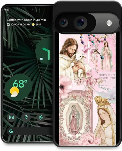 Vista 26 de Compatible con Google Pixel 4A 5G Mobile Case Creative Acrylic Back Panel Silicona Edge Case Slim Protección Especialmente para Google Pixel 4A 5G