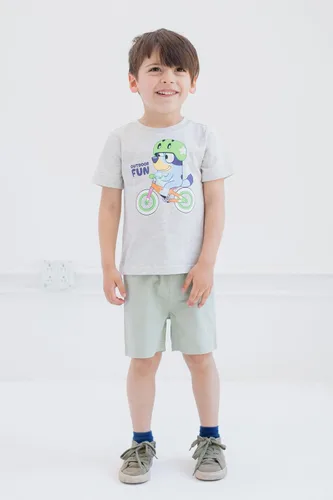 Vista 5 de Bluey Conjunto de camiseta y pantalones cortos para niños pequeños