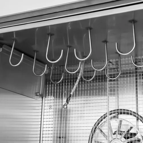 Vista 6 de Stainless Steel Biltong Drying Box with Light & 12 Hooks, 800W 24.5Qt