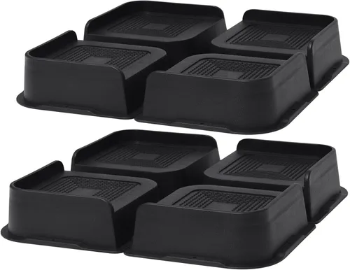 Vista 12 de MYMULIKE Elevadores de Cama Resistentes, Elevadores de Muebles de Gran Tamaño, Soporta Hasta 6000 Libras, Eleva 1 Pulgada para Sillón, Sofá, Mesa