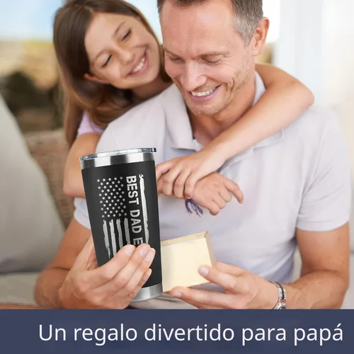 Vista 3 de KATLADIZ Regalos para papá de hija, hijo, regalos para papá, cumpleaños, día del padre, regalo del día del padre para papás, regalo para padres