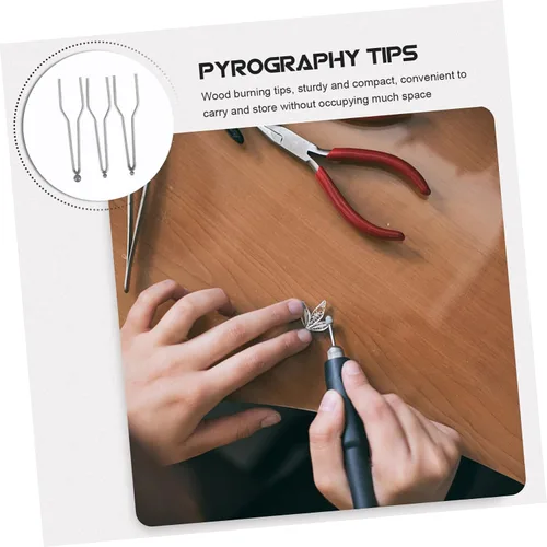 Vista 6 de DOITOOL Puntas de alambre para quemar madera, puntas de alambre de pirografía, puntas de punteado, herramientas profesionales, accesorios para punta