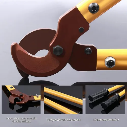 Vista 5 de LK-250 Cortadores de cables resistentes, alicates de corte de alambre de brazo largo multifuncionales que ahorran mano de obra, cortadores de cables