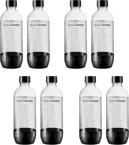 Vista 6 de SodaStream 1L Classic DWS Botella para bebidas carbonatadas, color negro (paquete doble), paquete de 2