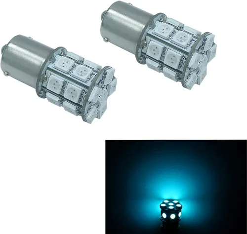 Vista 4 de PA 2 bombillas LED azules 13SMD 1156 para señal de giro, marcador lateral