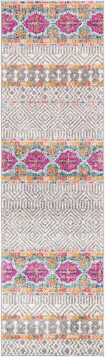 Vista 47 de SAFAVIEH Madison Collection - Alfombra decorativa de 2 pies 3 pulgadas x 4 pies, color carbón y gris, diseño bohemio chic, no desprende pelusa