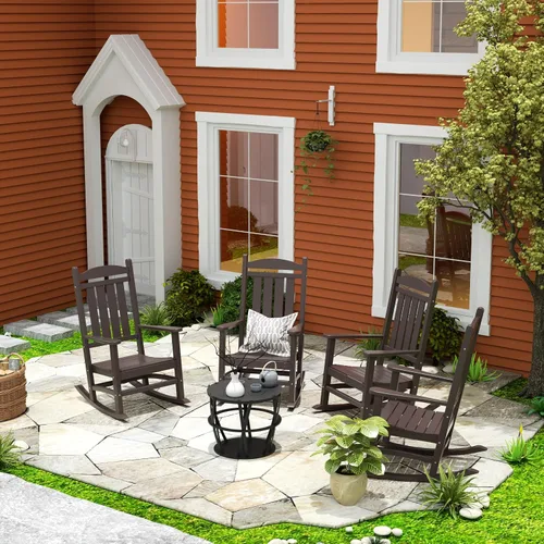 Vista 80 de WestinTrends Malibu - Mecedora para exteriores/patio, color lima