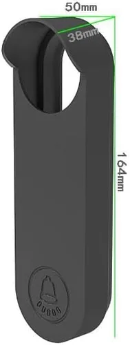 Vista 7 de Coyktonty Funda de silicona para timbre de puerta, resistente a la intemperie, silicona protectora para Google Nest Doorbell Case Anti-UV (blanco)
