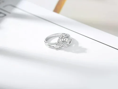 Vista 4 de Sucrun Sailor Moon - Anillo de meditación hermoso guardián, Plata, Circonita.