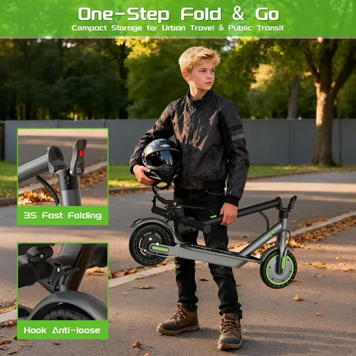 Vista 8 de MAXSHOT Scooter eléctrico para niños grandes, velocidad máxima 9/16/19MPH
