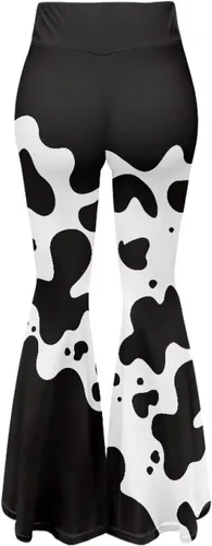 Vista 3 de Leggings acampanados de cintura alta para mujer con control de abdomen