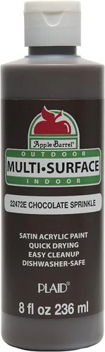 Vista 6 de Apple Barrel Pintura multisuperficie en varios colores (8 onzas), color negro