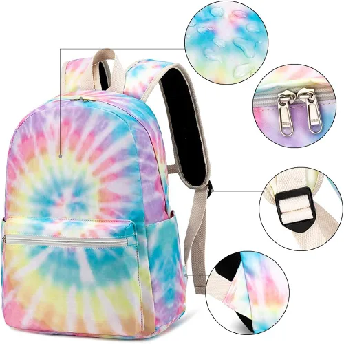 Vista 7 de CAMTOP Juego de morral y lonchera para niñas de preescolar y primaria