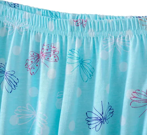 Vista 5 de Conjuntos de pijama para mujer, conjunto de pijama capri para mujer, conjunto de ropa de dormir de talla grande con pantalones capri, conjuntos
