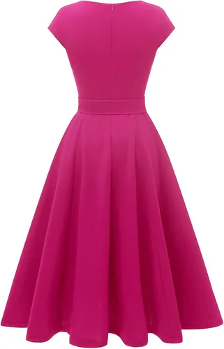 Vista 3 de DRESSTELLS - Vestidos de cóctel para mujer, vestido formal para invitadas de boda, vestido de noche discreto para festividades, iglesia y fiestas