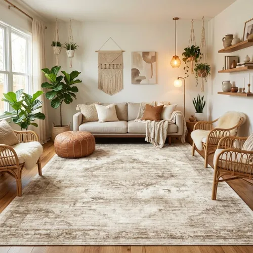 Vista 26 de Garvee Alfombra vintage Beige
