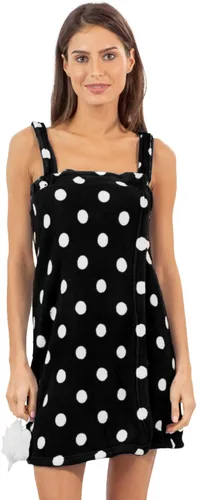 Vista 5 de Casual Nights, bata de baño de felpa con esponja de jabón, para mujer