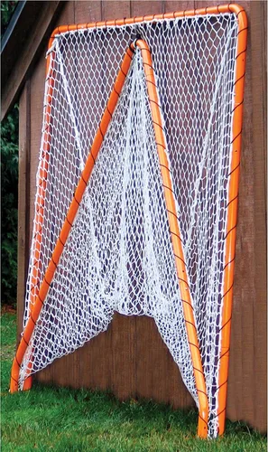 Vista 5 de EZGoal Lacrosse Portería plegable, 6 x 6 pies, naranja