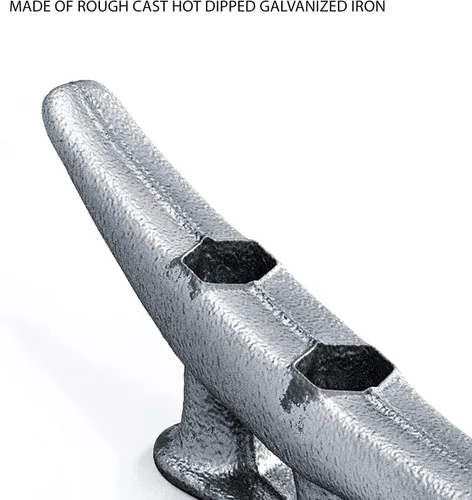 Vista 2 de Tacos de muelle de hierro galvanizado de 4" (paquete de 8)