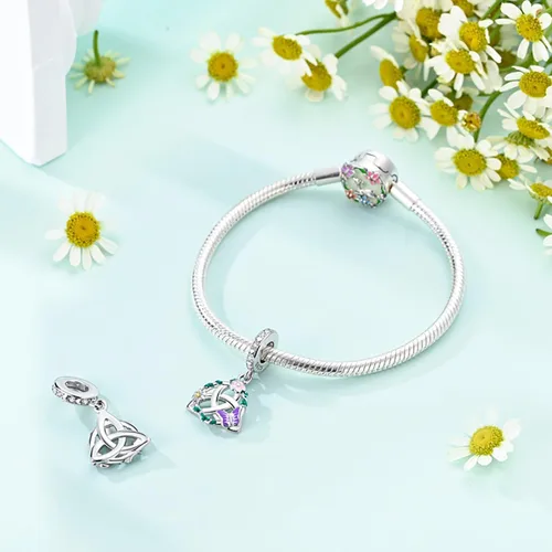 Vista 127 de LNQOBU Happy Life - Colgante para pulseras de abalorios, plata de ley 925 para mujer (con un espaciador de cuentas)