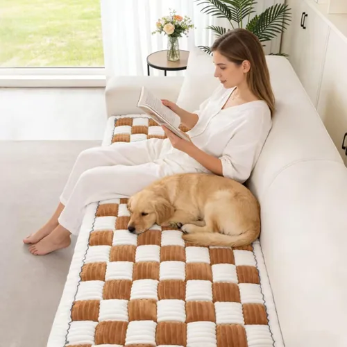 Vista 2 de Fundas de sofá para perros, funda de sofá lavable para mascotas, fundas de sofá para sofá, aptas para mascotas, funda de sofá antideslizante