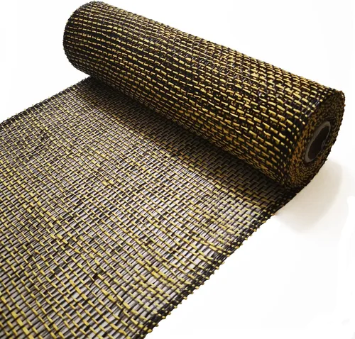 Vista 7 de Malla de arpillera de poliéster de 10 pulgadas de malla Deco de 10 pulgadas Rolls Liquidación de arpillera 5 yardas (negro)
