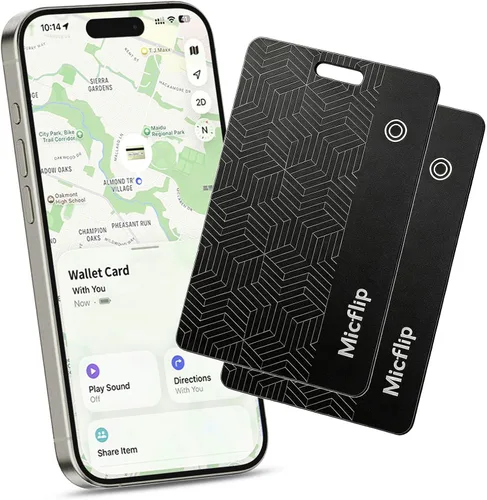 Vista 9 de Tarjeta de seguimiento de billetera con certificación MFi, funciona con Apple Find My 0.07in ultra slim tracker card, wireless charging, IP67