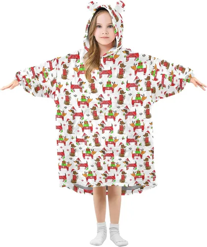 Vista 23 de Mantas para niños, súper suaves, cálidas, acogedoras, de gran tamaño, con bolsillo, regalos de 3 a 14 años para niños y niñas y adolescentes