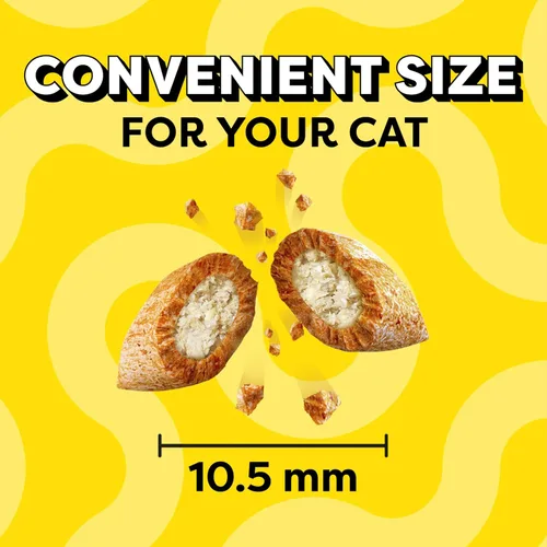 Vista 8 de Temptations Cat Treats Indoor Care, golosinas clásicas crujientes y suaves para gatos, sabroso sabor a pollo, bolsa de 2.1 onzas (paquete de 12)