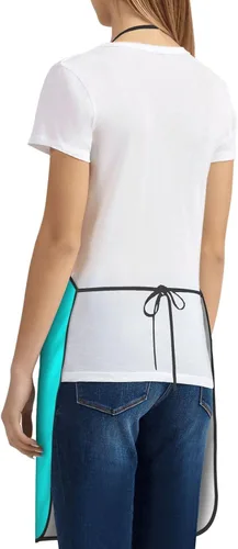 Vista 9 de Delantales personalizados para mujeres y hombres, delantal unisex personalizado con su logotipo de texto y imagen