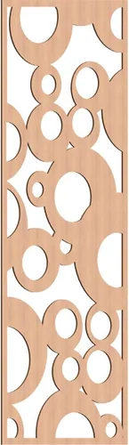 Vista 44 de 9 3/8"W x 24 3/8"H x 1/4"T Farwell Decorativos Paneles de Pared de Madera Calado, Hickory