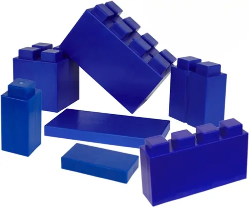 Vista 37 de EverBlock Paquete modular de plástico de tamaño natural de 3 x 3 pulgadas Bloques de construcción gigantes Fácil de conectar y reutilizar Uso
