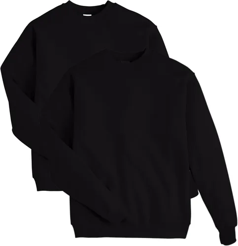 Vista 30 de Hanes Men's Sweatshirt, EcoSmart Fleece Crewneck Sweatshirt, Big & Tall Available, 1 or 2-Pack Marrón (Army Brown)