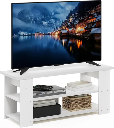 Vista 26 de Furinno 11191BK THE Centro de Entretenimiento Soporte para TV, Negro