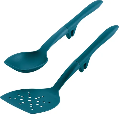 Vista 13 de Rachael Ray Juego de cucharas flexi Turner y raspar y utensilios de cocina, 2 piezas, color gris