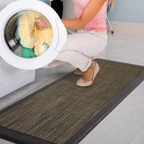 Vista 10 de iCustomRug Tapete ergonómico antifatiga, para estar cómodo de pie en la cocina, baño, estación de trabajo, tapete de espuma viscoelástica de 39 x 20