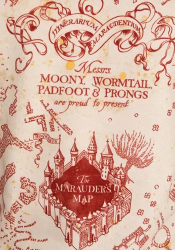 Vista 5 de Fun Costumes Sudadera de Harry Potter Marauder's Map para adultos