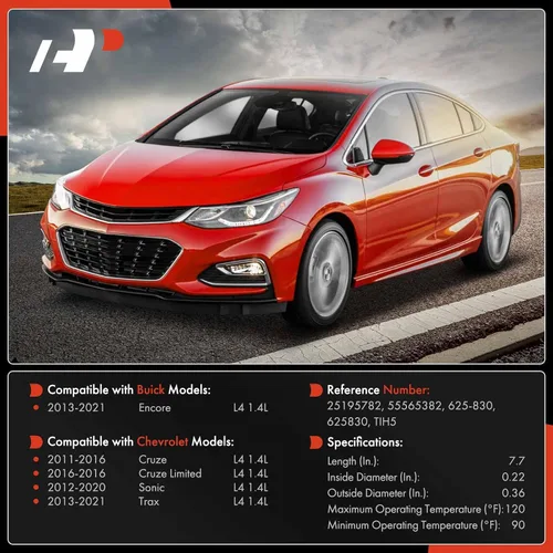 Vista 2 de A-Premium Manguera enfriadora de aceite de motor compatible con Chevrolet