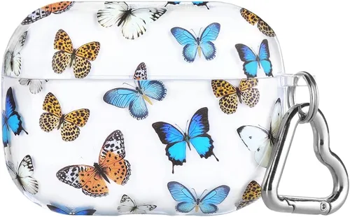 Vista 35 de Velvet Caviar Funda compatible con AirPods Pro de 2ª y 1ª generación, bonita funda protectora dura para mujer, diseño de lunares azules y aguamarina