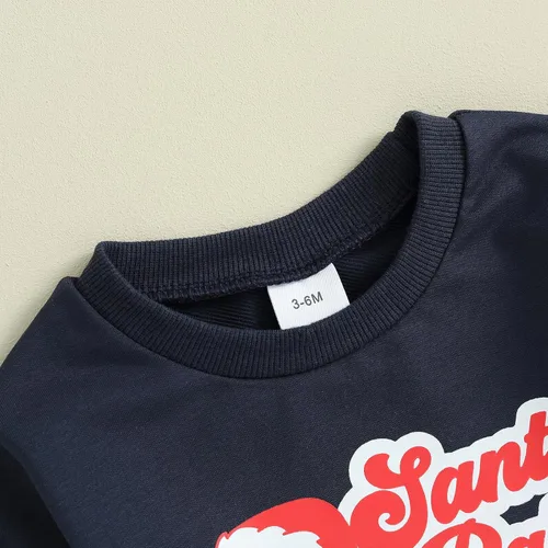 Vista 4 de Ropa de Halloween para bebé, sudadera de manga larga con diseño de calabaza, conjunto de pantalones de fiesta de Halloween para otoño e invierno