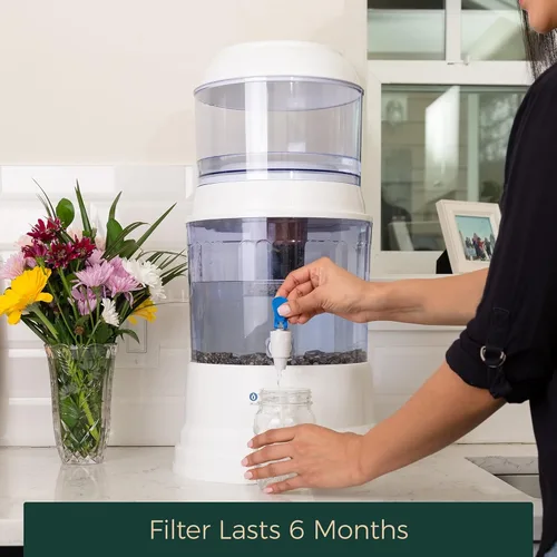 Vista 5 de Santevia - Filtro de repuesto alcalino de 5 etapas para el sistema de agua por gravedad Filtro de agua en casa que hace que el agua sea alcalina