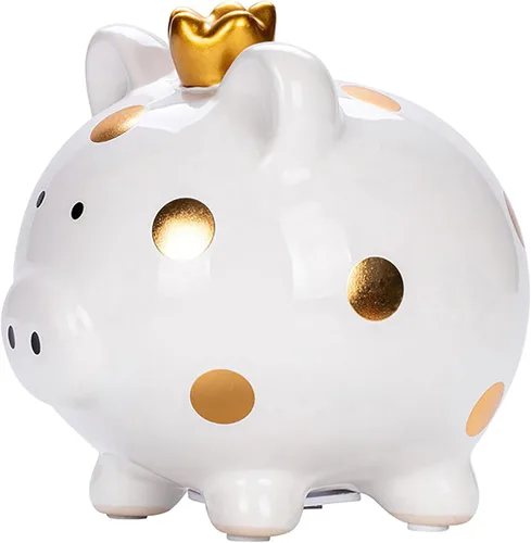 Vista 7 de Alcancía para niñas, pequeño banco de ahorro de dinero de cerámica para niños pequeños, caja de monedas decorativa de porcelana, pequeño contenedor