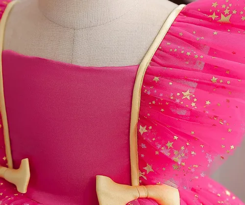 Vista 4 de Todder - Vestido de encaje para bebé, para fiesta de cumpleaños, bautizo