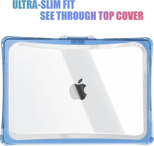 Vista 3 de IBENZER Hexpact Funda protectora para MacBook Air de 13 pulgadas M5 2026 M4 2025 M3 M2 2024-2022 A3449 A3240 A3113 A2681, funda resistente y Azul