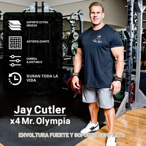 Vista 2 de Schiek Deportes Modelo J1000PLS Jay Cutler Signature Power Lifting Straps