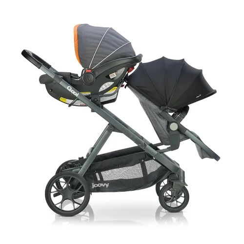 Vista 2 de Joovy Qool Cochecito personalizable, individual, doble, triple, gris mezcla