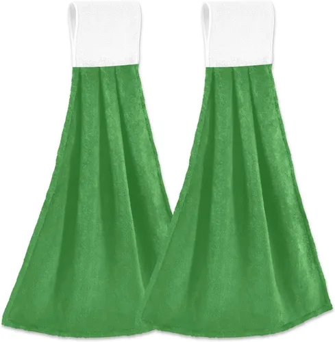 Vista 30 de Juego de 2 toallas de mano amarillas y naranjas, suaves, absorbentes, decorativas, para baño, secado rápido, barra de té, toalla colgante para baño