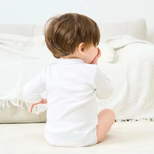 Vista 21 de pureborn Mameluco de algodón súper suave para bebés niños y niñas de 0 a 24 meses