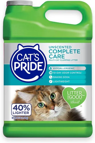 Vista 9 de Cat's Pride Premium arena para gatos ligera aglomerante: cuidado completo - hasta 10 días de potente control de olores - hipoalergénica